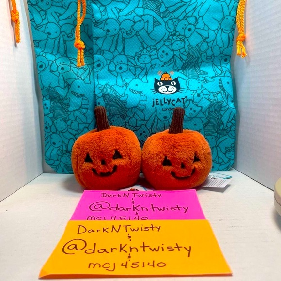 LAST ONE! BNWT JELLYCAT OOKY JACK O LANTERN 3” ORIGINAL RELEASE PRICE FIRM - Picture 9 of 9